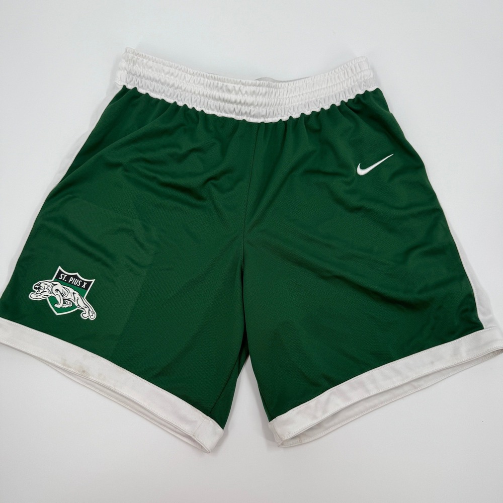 Nike Kids St. Pius X Athletic Mesh Shorts Green‎ White DC2324-342 Size M